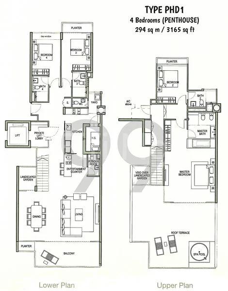 4+1 Bed Condo for Rent in  The Azure - Image 13